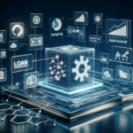 A sleek, modern concept of 'Smart Loan,' showing flexibility and quick processing with digital elements.
